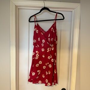 Lush Red Floral Dress